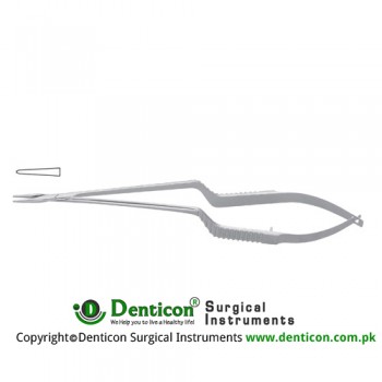 Micro Needle Holder Straight - Bayonet Shaped - Smooth Jaws Stainless Steel, 23 cm - 9"
